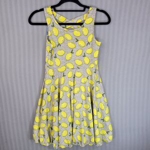 emily west reversable sundress girls 12 lemon or palm print stretch colorful